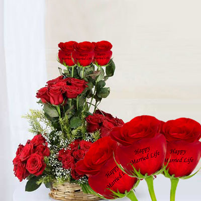 "Talking Roses (flower basket) - Wedding Combo06 - Click here to View more details about this Product